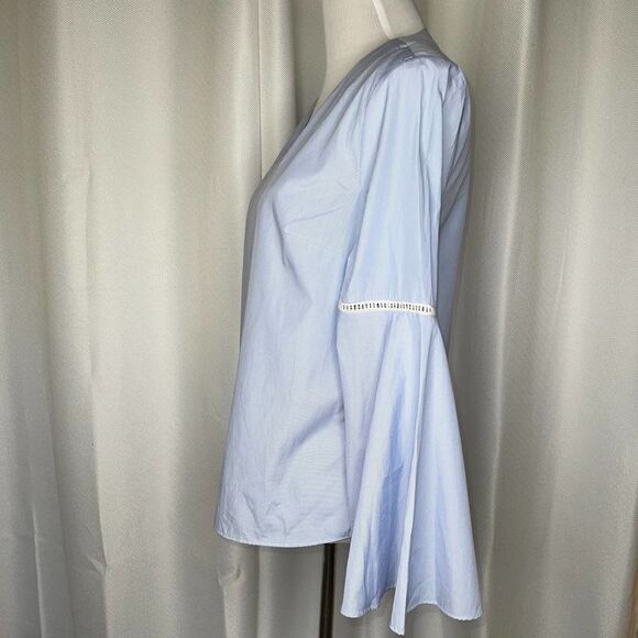 Philosophy Bell Sleeve Pinstriped Top Sm - Picture 7 of 7